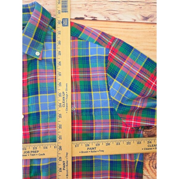 Vineyard Vines Slim Fit Plaid Tucker Shirt Large Button-Down Long Sleeve - Picture 8 of 8